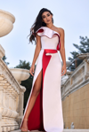 REVERIE COUTURE DRAPED SATIN GOWN