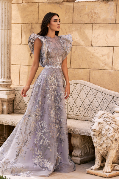 Reverie Couture Lace Embroidered Tulle Gown