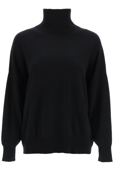 Loulou Studio 'murano' Turtleneck Cashmere Sweater In Black