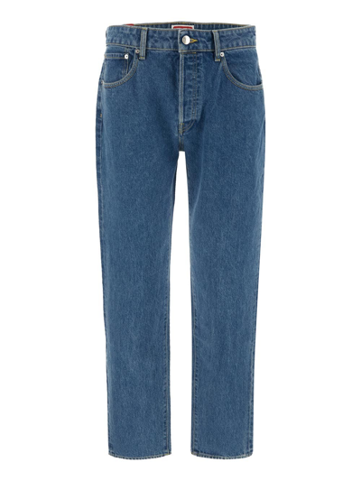 Kenzo Bara Slim-fit Mid-rise Jeans In Blue