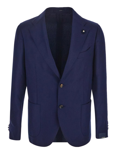 Lardini Single-breast Jacket In Blue