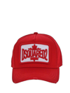 DSQUARED2 RED BASEBALL CAP,BCM061105C000014065
