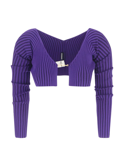 Jacquemus Purple 'la Maille Pralù' Cardigan