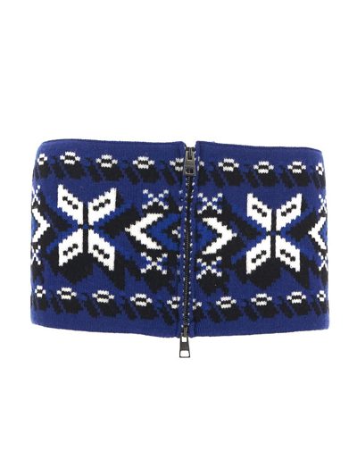 Etro Knit Waistband In Blue
