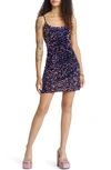 Bp. Night Out Sequin Camisole Dress In Black Multi Sequins