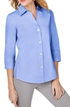 Foxcroft Paityn Non-iron Cotton Shirt In Iris Bloom