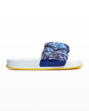 La Doublej La Double J Braid Slide Sandals In Conchiglie