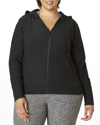 Beyond Yoga Plus Size Spacedye Everyday Hoodie In Darkest Night