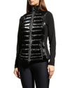 Blanc Noir Breakthrough Quilted Vest In Black