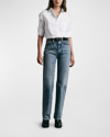 Rag & Bone Maxine Classic Button-front Shirt In Wht