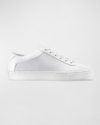 Koio Men's Capri Tonal Leather Low-top Sneakers In Triple White Whit