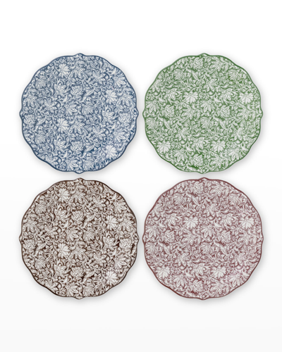 Juliska X Veronica Beard Bohemian Vine 4-piece Plate Set In Multi