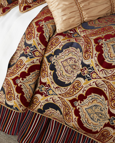 Austin Horn Collection 3-piece Cantori Queen Comforter Set In Burgundy