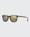 Oliver Peoples Finley Esq. 51 Acetate Sunglasses In Brown