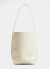 The Row Park Medium North-south Tote Bag In Ivpd Ivory Pld