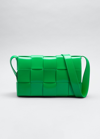Bottega Veneta Small Cassette Intrecciato Leather Crossbody Bag In Parakeet
