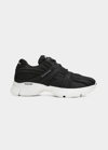 Balenciaga Phantom Fabric & Mesh Sneakers In Blackwhite