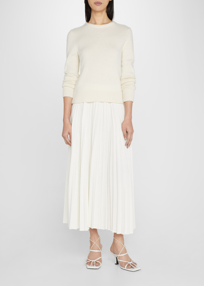 Co Fitted Cashmere Sweater In Black