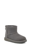 Ugg Kids' Classic Mini Ii Water-resistant Genuine Shearling Boot In Grey