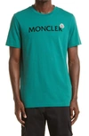 Moncler Logo Graphic Tee In Green