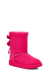 Ugg Kids' Bailey Bow Ii Water Resistant Genuine Shearling Boot In Radish