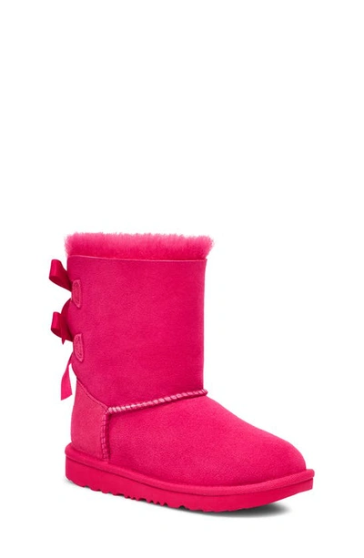 Ugg Kids' Bailey Bow Ii Water Resistant Genuine Shearling Boot In Radish