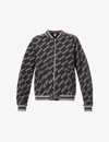 KENZO MONOGRAM-PRINT COTTON JACKET