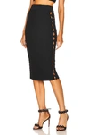 Alaïa Sheath Midi Skirt In Noir