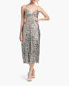 Sachin & Babi Roux Sequin-embellished Midi Dress In Silver