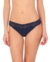 Natori Bliss Perfection One-size Thong In Midnight Navy
