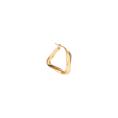Bottega Veneta Rectangle Earrings In Gold