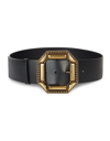 Etro Leather Buckled Belt In Black