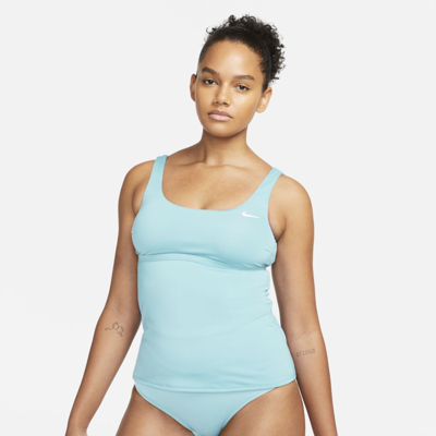 Nike Women's Tankini Swimsuit Top In Blue