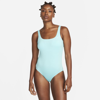 Nike Women's Essential U-back One-piece Swimsuit In Blue