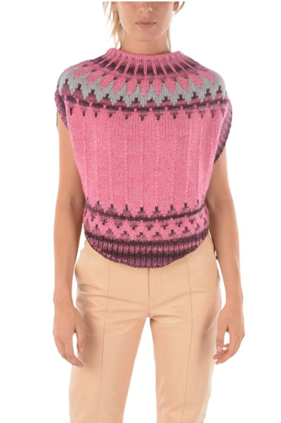 Maison Margiela Womens Pink Sweater