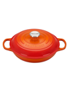 Le Creuset Signature Braiser With Ss Knob In Flame