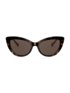 Versace Rock Icons 54mm Butterfly Sunglasses In Brown