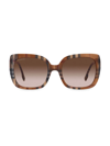 Burberry 54mm Square Sunglasses In Brown