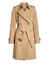 BURBERRY WOMEN'S KENSINGTON BELTED DOUBLE-BREASTED COAT