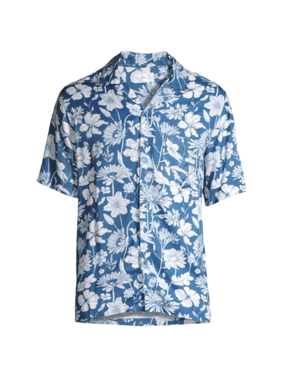 Onia Camp Shirt In Blue