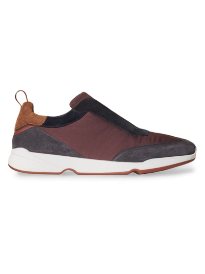 Loro Piana Modular Walk Colorama Wind Suede Sneakers In Purple Tailoring