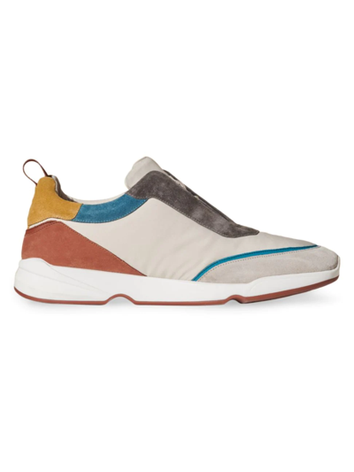 Loro Piana 360 Flexy Walk Colorama Wish Silk Sneakers In Urban Digital