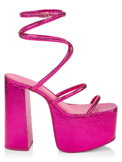 CULT GAIA PLATFORM HEELS, HYTE LA SELVA SHOES HEELS... | Depop CULT GAIA HYTE PINK PLATFORM HEEL display picture 1