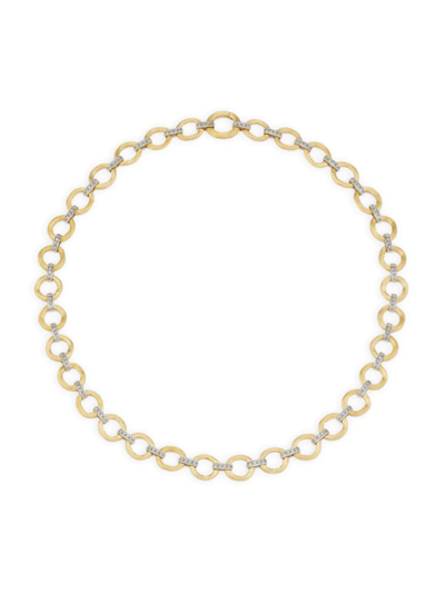 Marco Bicego Women's Jaipur Two-tone 18k Gold & Diamond Chain Necklace In Yellow Gold