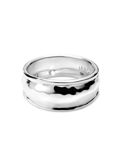 Ippolita 925 Classico Goddess Thin Hammered Ring In Silver