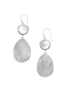 IPPOLITA WOMEN'S POLISHED ROCK CANDY STERLING SILVER & MOTHER-OF-PEARL DROP EARRINGS