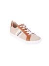 CHLOÉ GIRL'S GINGER LOGO LEATHER LOW-TOP SNEAKERS