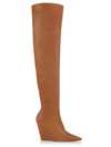 Stuart Weitzman Saloon 100 Wedge Boot In Toffee