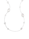 Ippolita Women's Polished Rock Candy Sterling Silver & Mother-of-pearl Station Necklace In White/silver