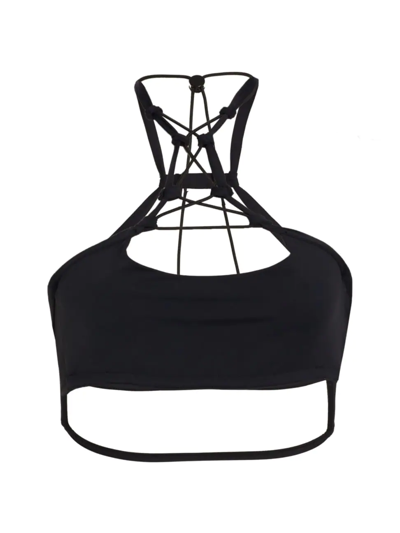 Monse Criss Cross Sports Bra In Black